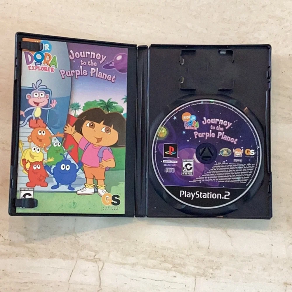 Dora The Explorer Journey To The Purple Planet PlayStation 2 Game PS2 CIB Tested